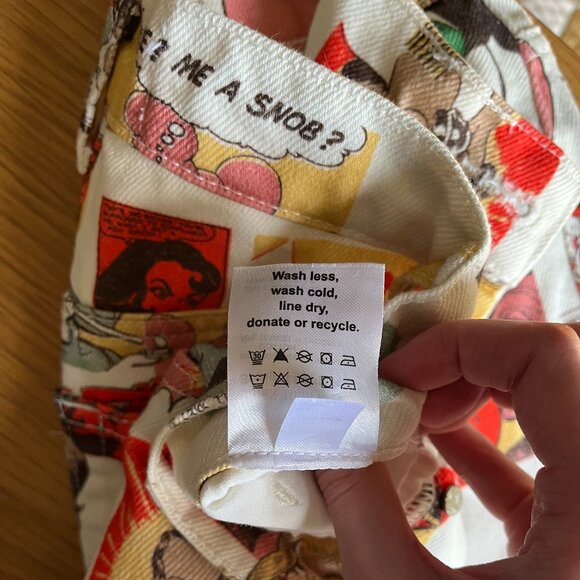 Reformation High Rise Straight Jeans - Comic Book - Picture 6 of 6